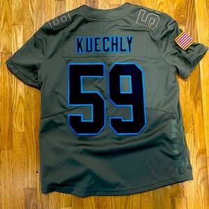 Panthers Kuechly Salute to Solders Army version Jersey Youth Med